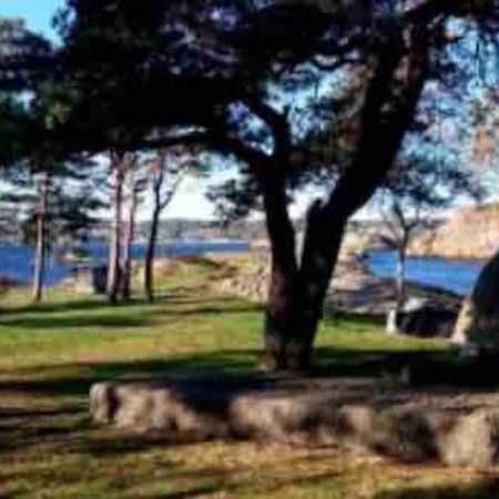 Idyllisk Lite Anneks Med Enestaende Uteplass Larvik Buitenkant foto