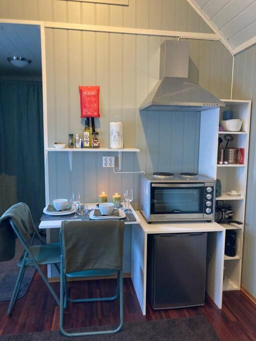 Idyllisk Lite Anneks Med Enestaende Uteplass Larvik Buitenkant foto